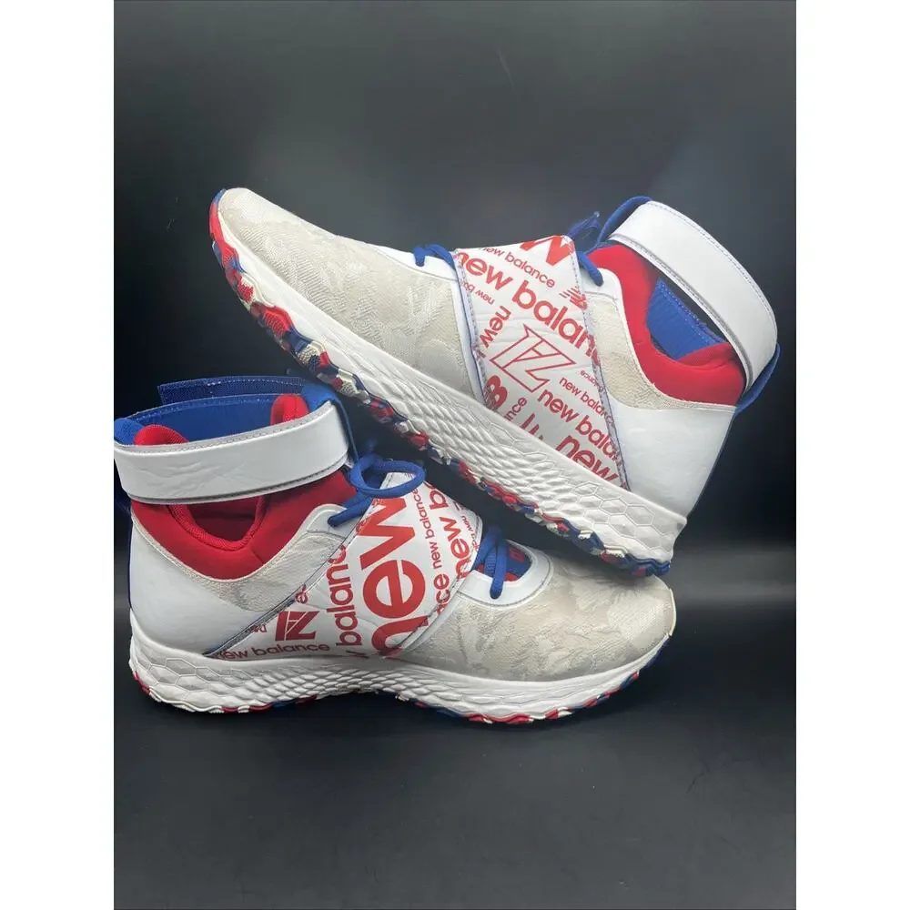 New Balance Lindor 1 TLINDWB1 Red/Blue/White Floral Men's Baseball Shoes Sz 10